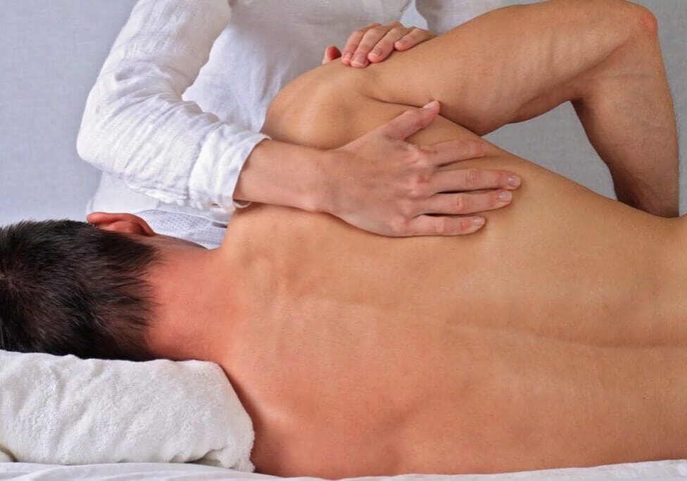 patient with back pain in long island